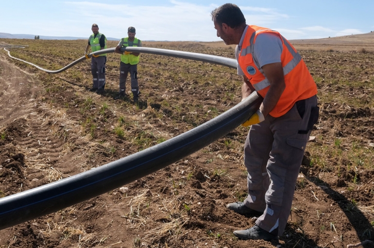 YAZIDERE MAHALLESİNE YENİ İÇME SUYU HATTI 