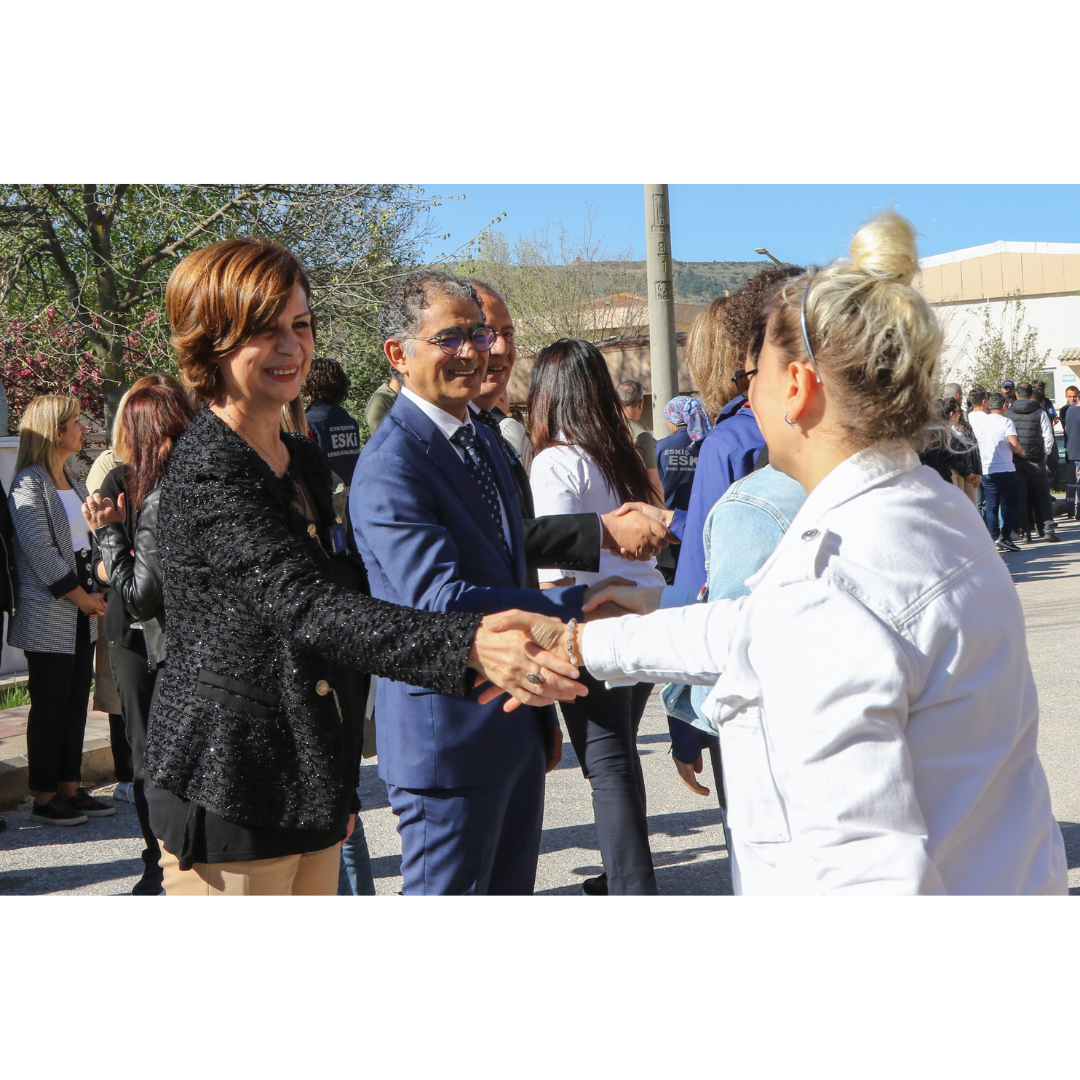 Eskişehir Büyükşehir Belediye Başkanımız Ayşe Ünlüce, Genel Müdürlüğümüzü ziyaret ederek çalışanlarımızla bayramlaştı.