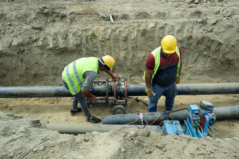 Muttalip Mahallesinin İçme ve Kullanma Suyu Terfi Hattı Yenileniyor.