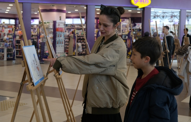 ÇOCUKLAR KARİKATÜRLERLE SUSUZLUĞU ANLATTI