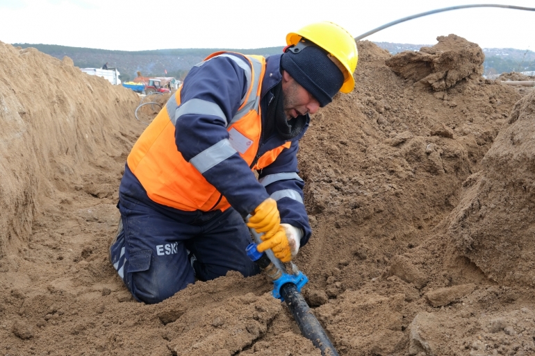 GÖKBAHÇE MAHALLESİNE YENİ SU HATTI 