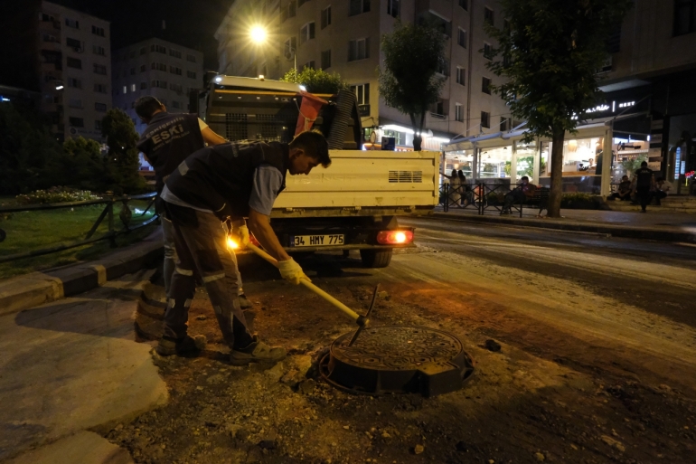 ESKİ EKİPLERİNDEN GECE BAKIM ve TEMİZLİK ÇALIŞMASI