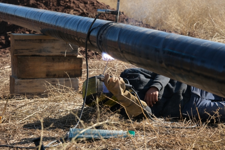 SÜMERORHANGAZİ ARASINDA YATAY SONDAJLA ALTYAPI GEÇİŞİ