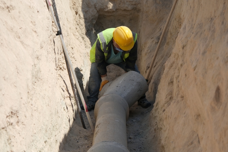 ÇİFTELER'E YENİ KANALİZASYON ALTYAPISI