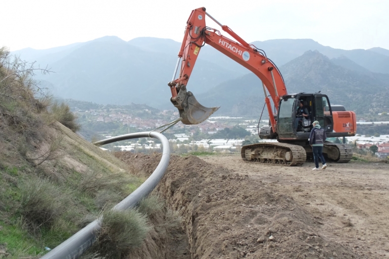 MİHALGAZİ'YE YENİ İÇME SUYU BASMA HATTI