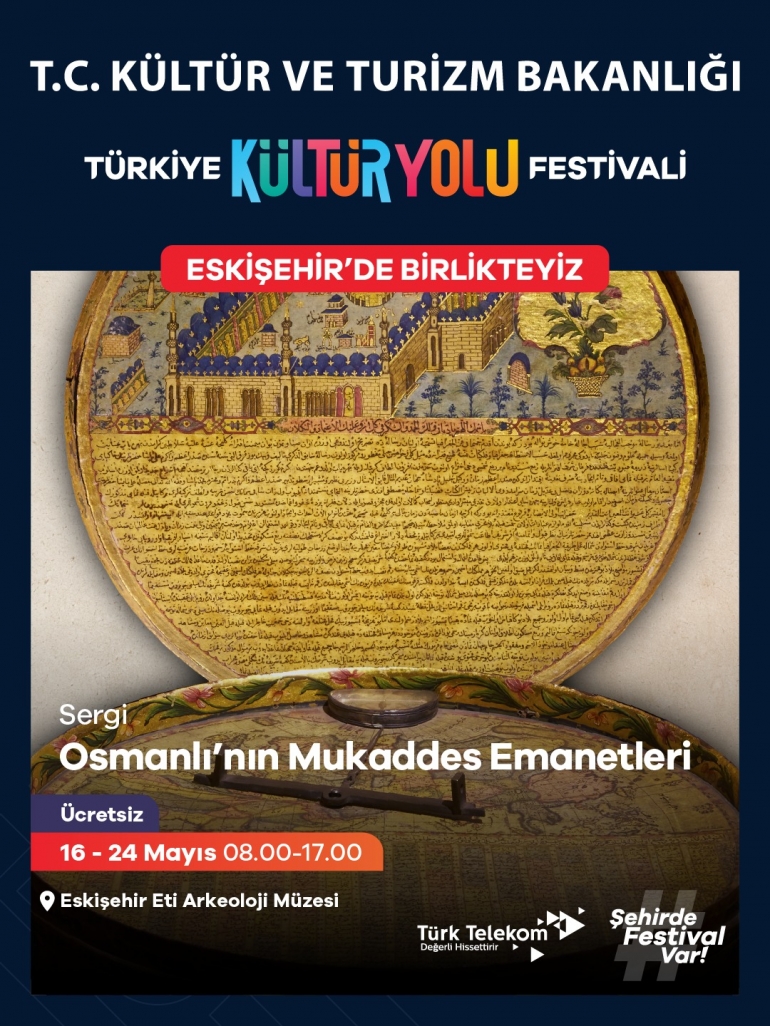 2026 Kültür Yolu Festivali Osmanlı'nın Mukaddes Emanetleri ve Aselsan İleri Dönüşen Bir Gelecek Vizyonu isimli sergiler