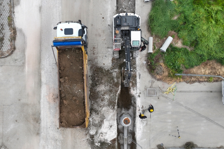 CÖMERT SOKAK' TA ALTYAPI GÜÇLENDİRİLDİ