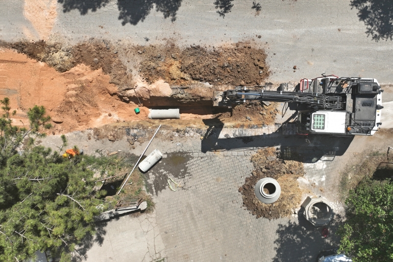 71 EVLER'DE YAĞMUR SUYU ALTYAPI ÇALIŞMASI